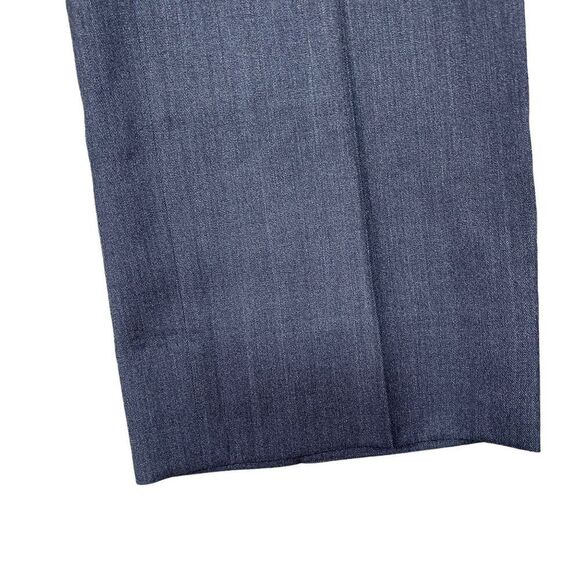 JB Britches Trousers Flat Front Torino Wool Mid Grey Sie 35 Regular - Picture 5 of 7